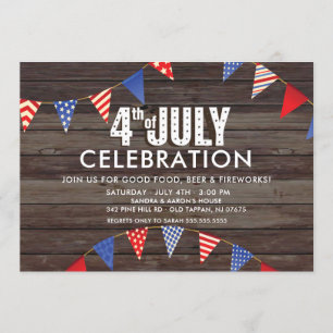 Invitation Fête des 4 juillet de Russie