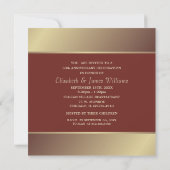 Invitation Fête des 50 ans de mariage  (Dos)