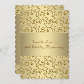 Invitation Fête des 50 ans de mariage (Devant / Derrière)