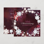 Invitation Fête des 50 ans de mariage d'hiver (Devant / Derrière)