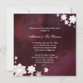 Invitation Fête des 50 ans de mariage d'hiver (Dos)