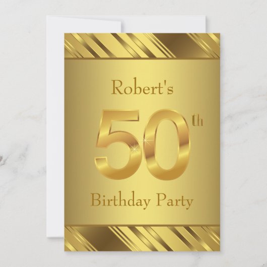 Invitation Fête des 50 ans de Mens (Devant)