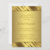 Invitation Fête des 50 ans de Mens (Dos)