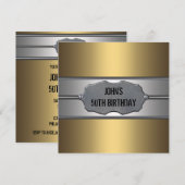 Invitation Fête des 50 ans de Metal Mans (Devant / Derrière)