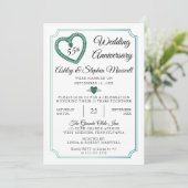 Invitation Fête des 55 ans de mariage Alexandrite Diamant (Debout devant)