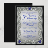Fête des 5 ans de mariage Saphir Diamant