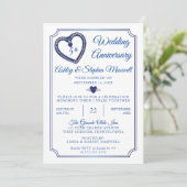 Invitation Fête des 5 ans de mariage Sapphires Diamonds (Debout devant)