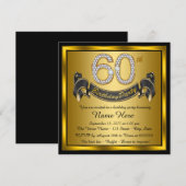 Invitation Fête des 60 ans d'or (Devant / Derrière)