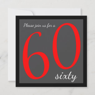 Invitation Fête des 60 ans   Modèle