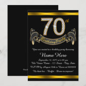 Invitation Fête des 70 ans (Devant / Derrière)