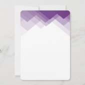 Invitation Fête des 70 ans bordure violet et blanc (Dos)
