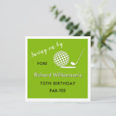 Invitation Fête des 70 ans Homme Thème de Golf (Debout devant)