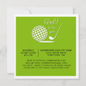 Invitation Fête des 70 ans Homme Thème de Golf (Dos)