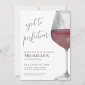 Invitation Fête des 70 ans Wine Simple (Devant)