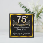 Invitation Fête des 75 ans de diamant d'or (Debout devant)