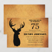 Invitation Fête des 75 ans de Old Buck (Devant / Derrière)