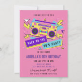 Invitation Fête des 80 | Anniversaire 80's (Devant)