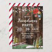 Invitation Fête des "amis" de Noël (Devant / Derrière)