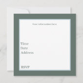 Invitation Fête des amoureux du camping cool (Dos)