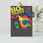 Invitation Fête des années 80 (Debout devant)