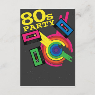 Invitation Fête des années 80