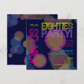 Invitation Fête des années 80 !Invitation (Devant / Derrière)