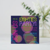 Invitation Fête des années 80 !Invitation (Debout devant)