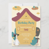 Invitation Fête des Anniversaires de enfants de la maison con (Devant)