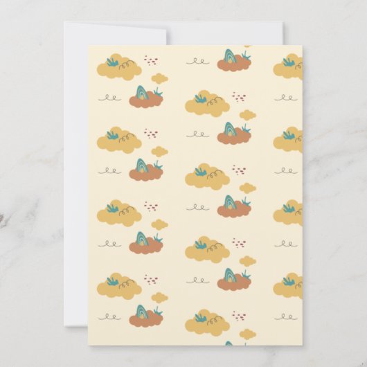 Invitation Fête des Anniversaires de enfants de la maison con (Dos)