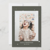 Invitation Fête des Anniversaires de enfants d'hiver (Dos)