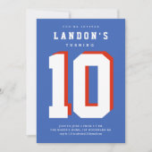 Invitation Fête des anniversaires de enfants sportifs (Devant)