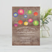 Invitation Fête des Anniversaires des Lanternes de papier d'é (Debout devant)