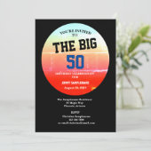 Invitation Fête des Anniversaires Hommes Bal N'importe quel g (Debout devant)