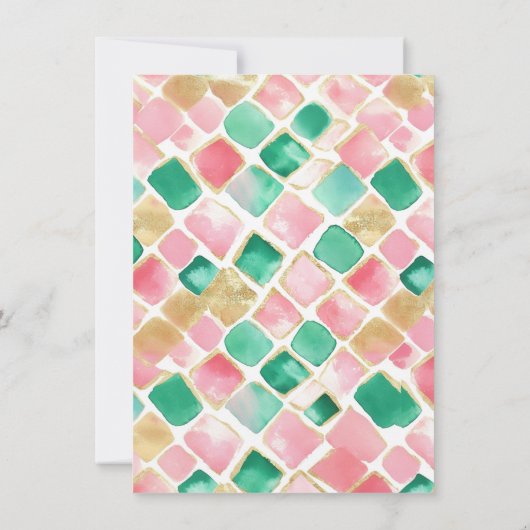 Invitation Fête des arbres de Noël (Dos)