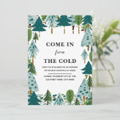 Invitation Fête des arbres de Noël (Debout devant)