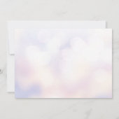 Invitation Fête des arbres de Noël bleu électrique moderne (Dos)