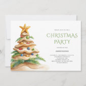 Invitation Fête des arbres de Noël tropicaux (Devant)