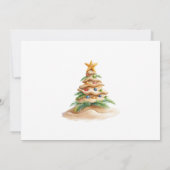 Invitation Fête des arbres de Noël tropicaux (Dos)