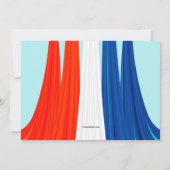 Invitation Fête des Blancs rouges et des Bleus de la Force aé (Dos)