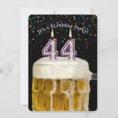 Invitation Fête des bougies du 44e anniversaire (Devant)