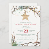 Invitation Fête des branches de bois d'hiver (Devant / Derrière)