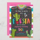 Invitation Fête des Cactus mexicains (Devant / Derrière)