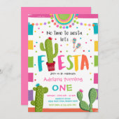 Invitation Fête des Cactus mexicains (Devant / Derrière)