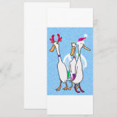 Invitation Fête des canards de Noël (Devant / Derrière)