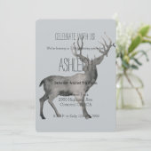 Invitation Fête des cerfs de bois (Debout devant)