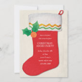 Invitation Fête des Chaussettes de Noël (Devant)