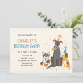 Invitation Fête des chiens (Debout devant)