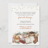 Invitation Fête des Choses Préférées de Fêtes Cozy (Devant)