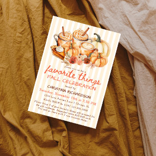 Invitation Fête des Choses Préférées de la Saison de la Citro