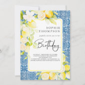 Invitation Fête des citrons rustiques (Devant)